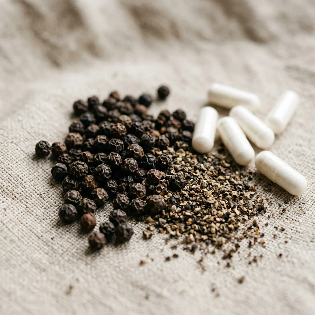 Piperin aus Schwarzpfeffer – verbessert die Bioverfügbarkeit
